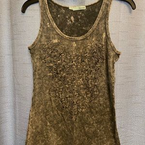 Embroidered tank top